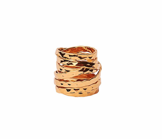 Anillo Lazos Rustico Jumbo