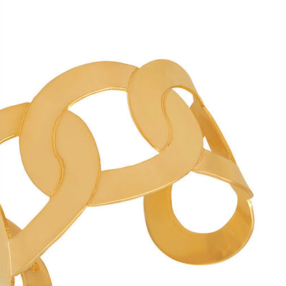 Cuff Calado Eslabon Grande