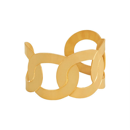 Cuff Calado Eslabon Grande