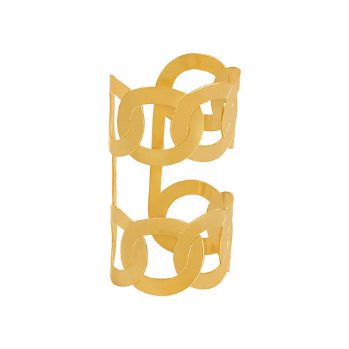 Cuff Calado Eslabon Doble Jumbo