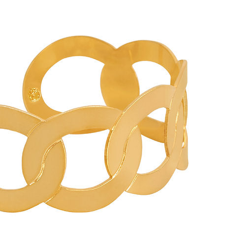Cuff Calado Eslabon Mediano