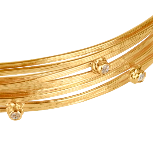 Choker Lazos Glam con Cristales