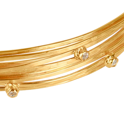 Choker Lazos Glam con Cristales