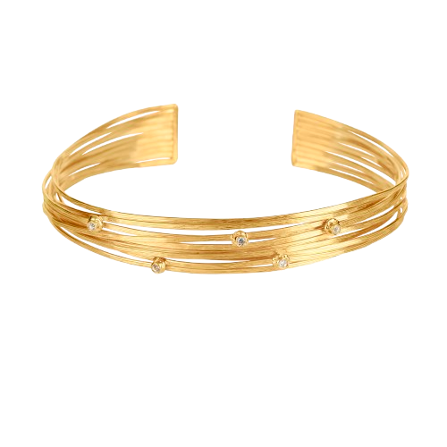 Choker Lazos Glam con Cristales