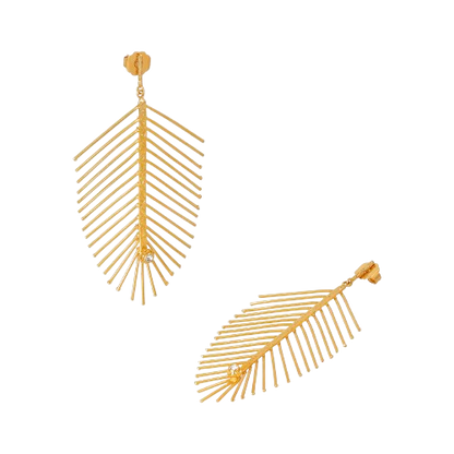 Aretes Hojas Medianos