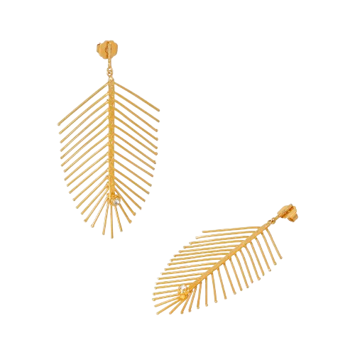 Aretes Hojas Medianos