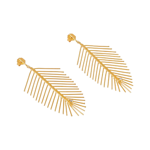 Aretes Hojas Medianos