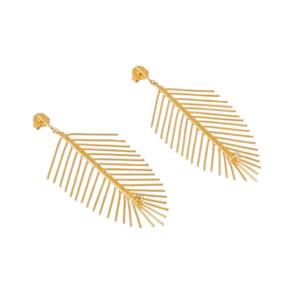 Aretes Hojas Medianos