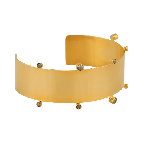 Choker Dot Cristales Humo
