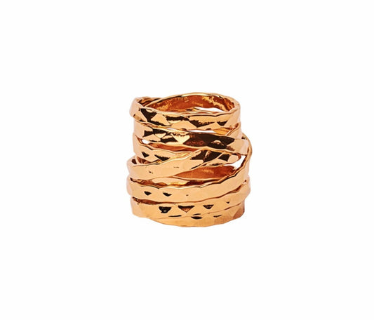 Anillo Lazos Rustico Jumbo